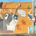 Mural on back of Rod and Gun